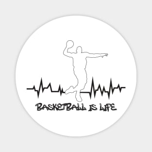 Basketball is Life Heartbeat Magnet